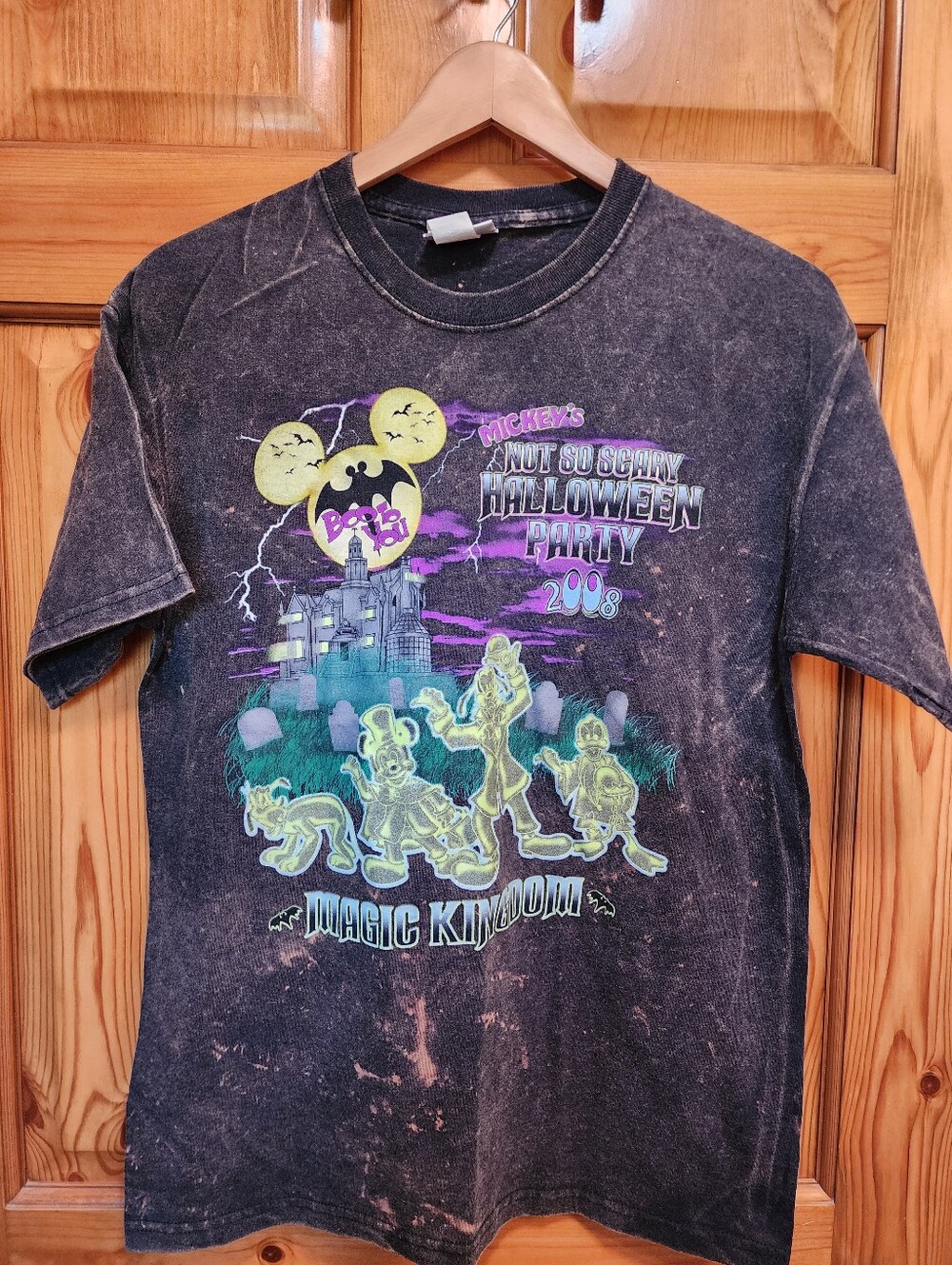 Vintage Walt Disney World 2007 Not So Scary Halloween Party Tee, Med